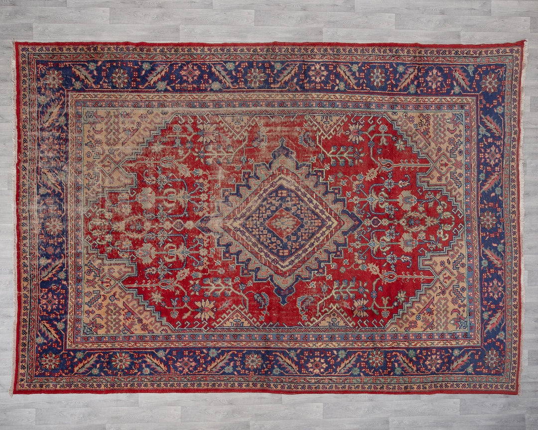 Red Oushak Rug 8' 7" x 11' 2" | No. VR90289