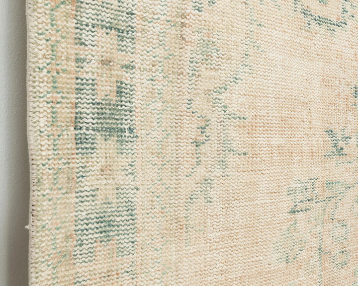 Beige Turkish Oushak Rug 5' 9" x 8' 11" Hand-Knotted | No. VR90310