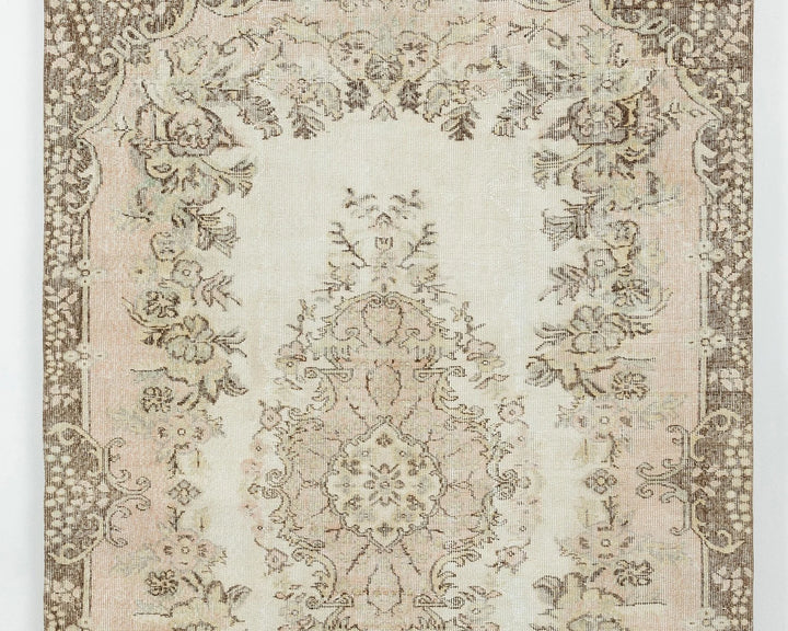 Multicolor Turkish Oushak Rug 8' 6" x 5' 9" Hand-Knotted | No. VR90363