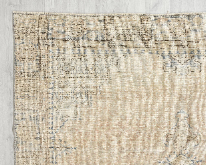 Faded Oushak Rug 5' 8" x 9' | No. VR90710