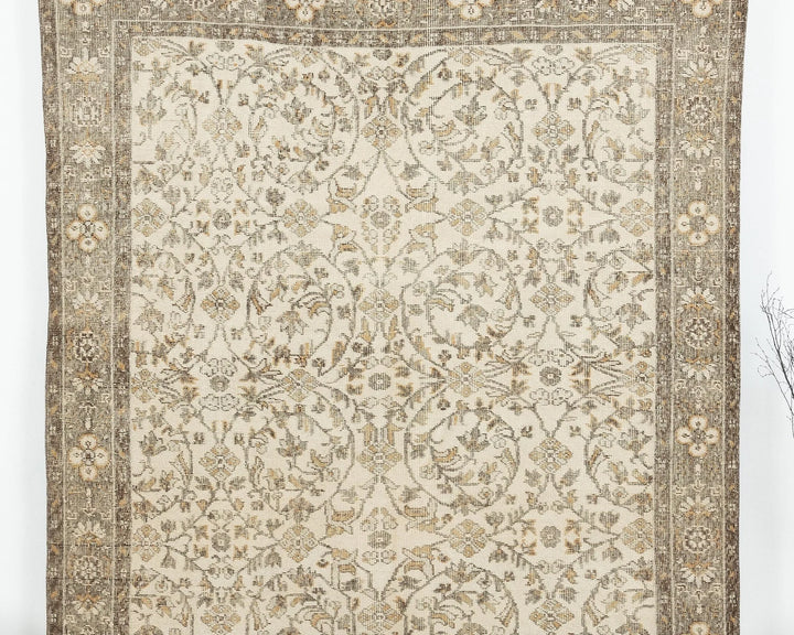 Multicolor Turkish Oushak Rug 9' 4" x 6' Hand-Knotted | No. VR90847