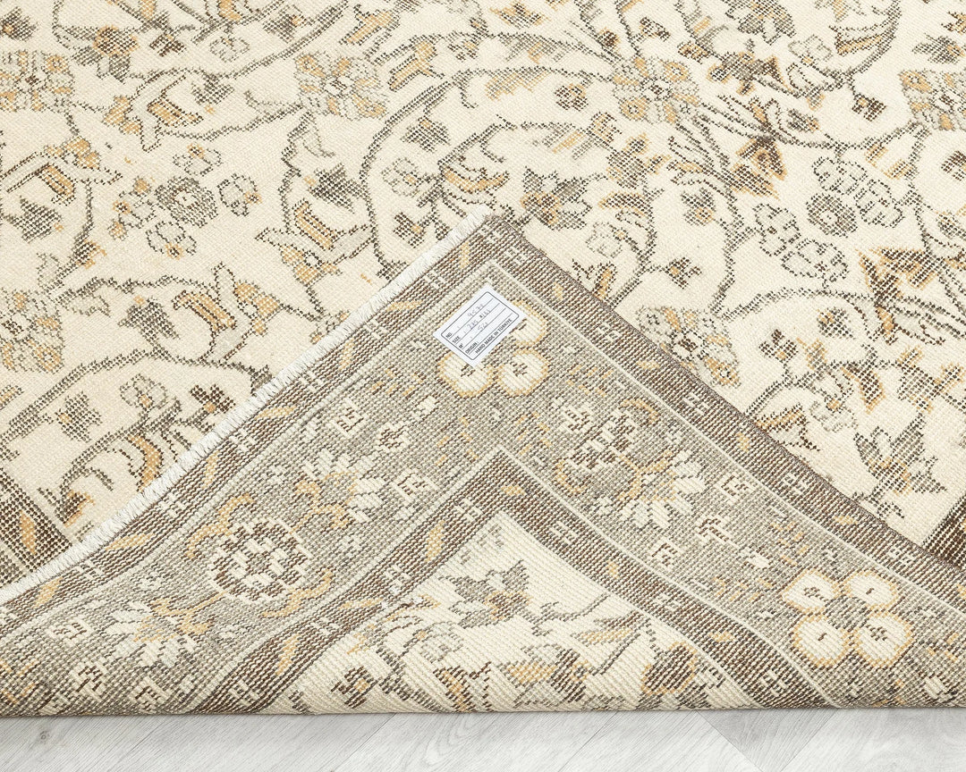 Multicolor Turkish Oushak Rug 9' 4" x 6' Hand-Knotted | No. VR90847