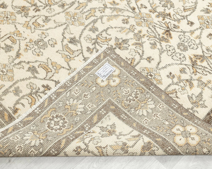 Multicolor Turkish Oushak Rug 9' 4" x 6' Hand-Knotted | No. VR90847