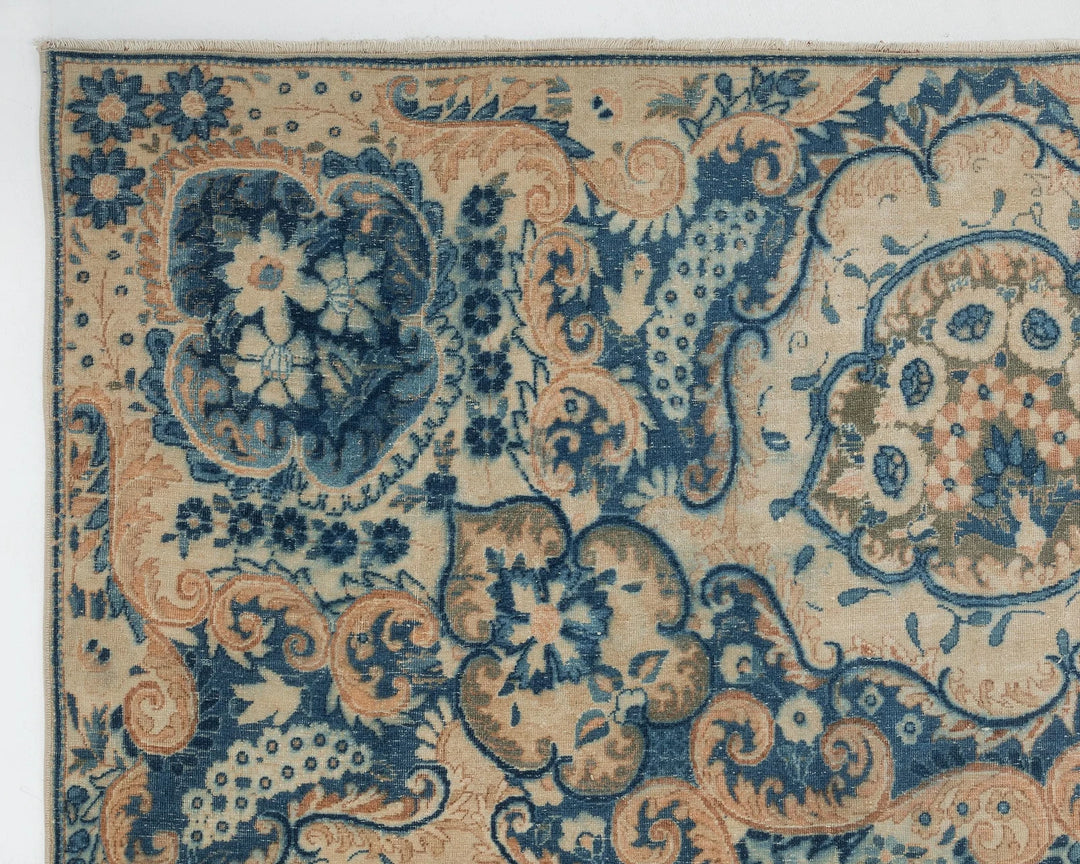 Multicolor Turkish Oushak Rug 9' 8" x 13' Hand-Knotted | No. VR90915