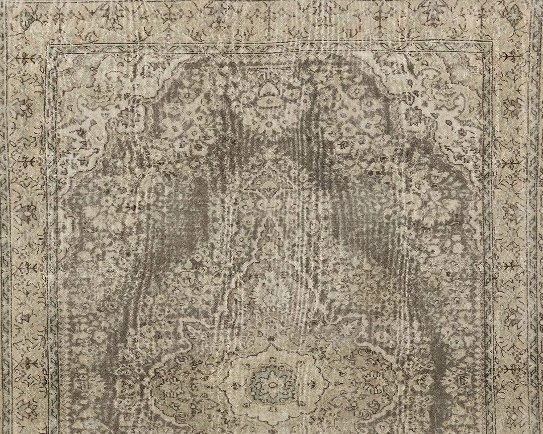 Multicolor Turkish Oushak Rug 6' 11" x 9' 11" Hand-Knotted view