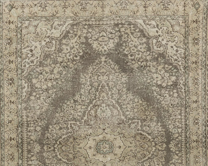 Multicolor Turkish Oushak Rug 6' 11" x 9' 11" Hand-Knotted view