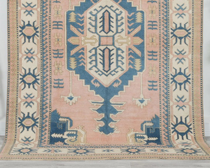 Multicolor Turkish Oushak Rug 5' 7" x 8' Hand-Knotted | No. VR91072