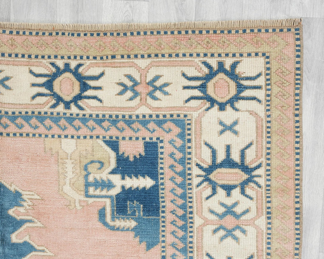 Multicolor Turkish Oushak Rug 5' 7" x 8' Hand-Knotted | No. VR91072