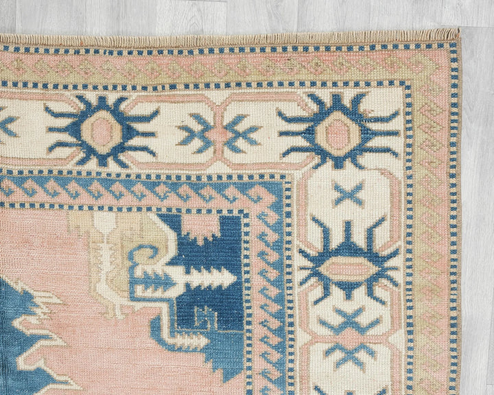 Multicolor Turkish Oushak Rug 5' 7" x 8' Hand-Knotted | No. VR91072