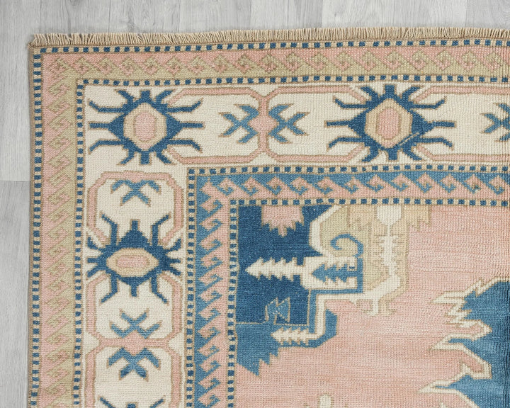 Multicolor Turkish Oushak Rug 5' 7" x 8' Hand-Knotted | No. VR91072