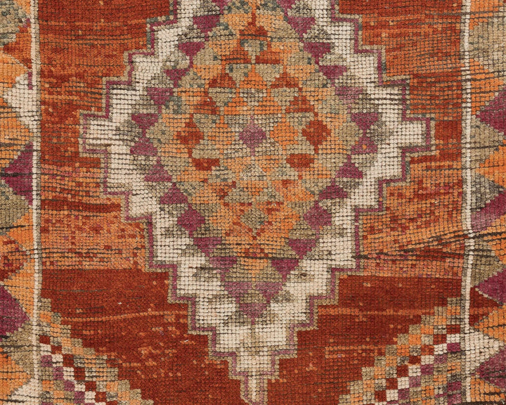 Multicolor Turkish Oushak Rug 2'11" x 11'2" Hand-Knotted | No. VR91112
