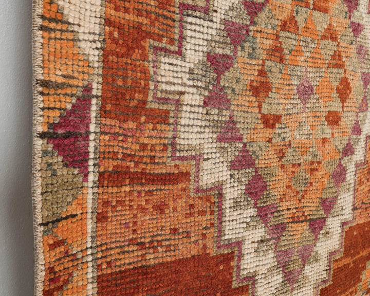Multicolor Turkish Oushak Rug 2'11" x 11'2" Hand-Knotted | No. VR91112