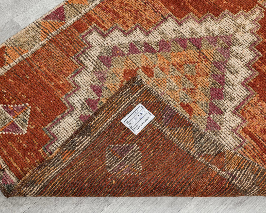 Multicolor Turkish Oushak Rug 2'11" x 11'2" Hand-Knotted | No. VR91112