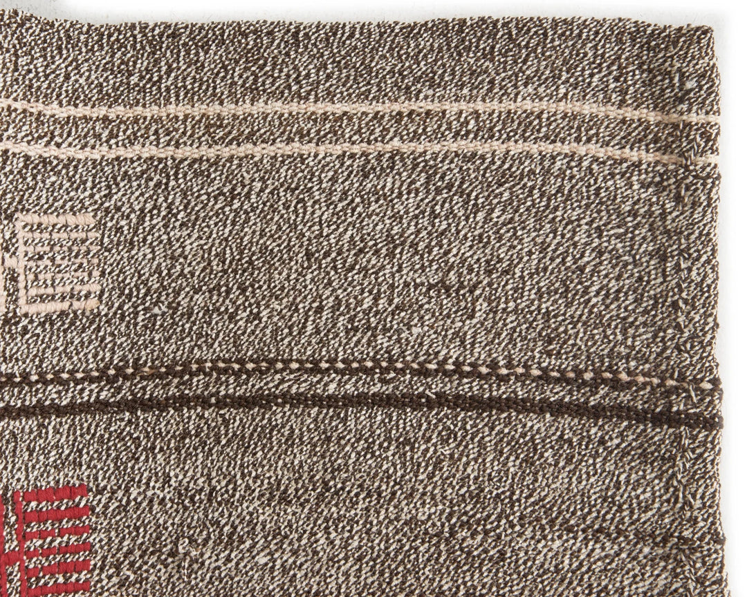 Gray Turkish Kilim Rug 6' 3" x 8' 4" Flat-Weave | No. VR91247