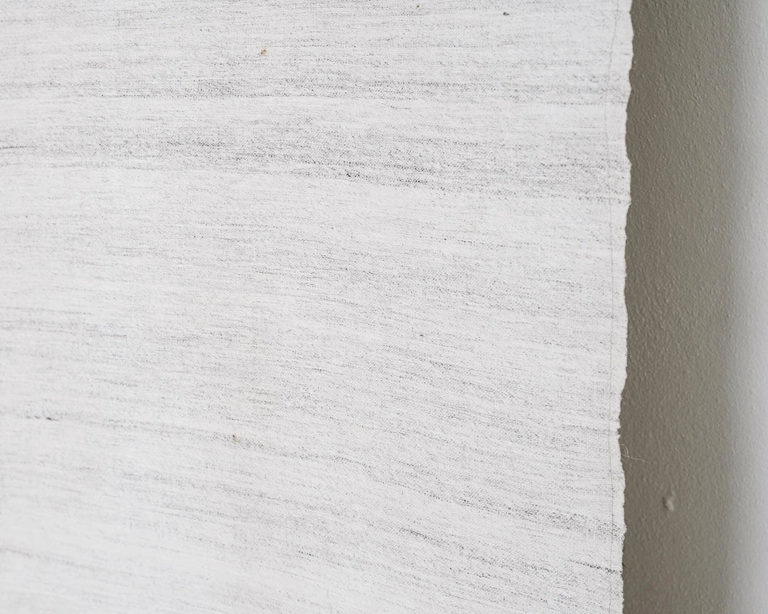 White Turkish Kilim Rug 5' 8" x 9' 3" Flat-Weave | No. VR91351
