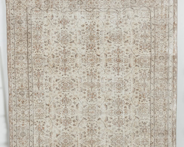 Multicolor Turkish Oushak Rug 6'2" x 8'10" Hand-Knotted | No. VR91354
