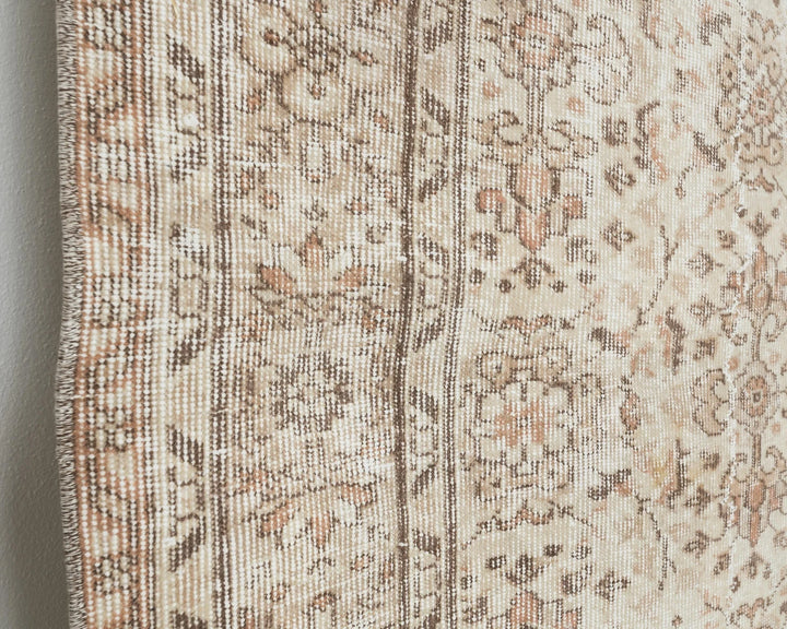 Multicolor Turkish Oushak Rug 6'2" x 8'10" Hand-Knotted | No. VR91354