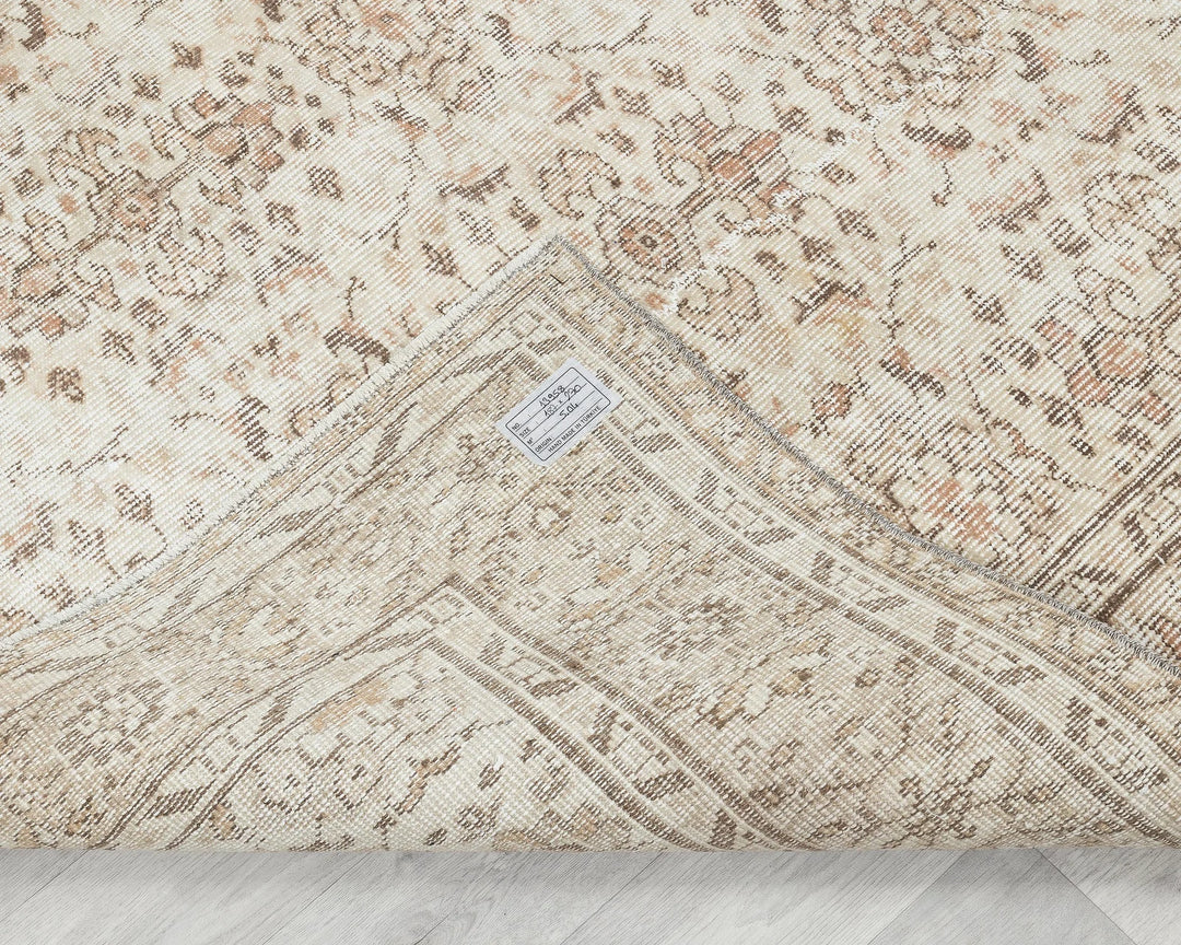 Multicolor Turkish Oushak Rug 6'2" x 8'10" Hand-Knotted | No. VR91354