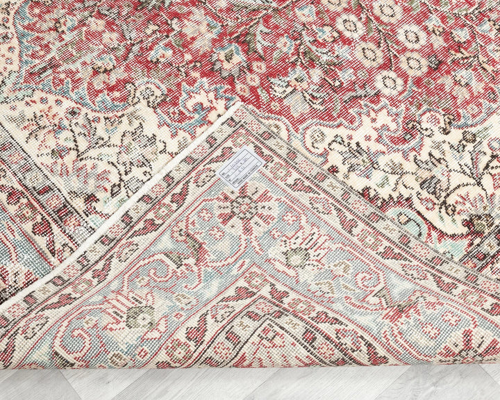 Multicolor Turkish Oushak Rug 6'8" x 10'7" Hand-Knotted | No. VR91384