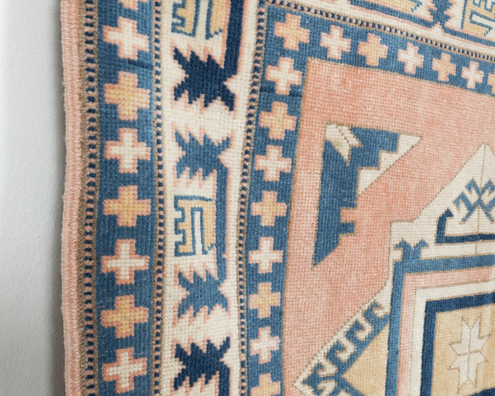 Multicolor Turkish Oushak Rug 3'10" x 5'1" Hand-Knotted | No. VR91392