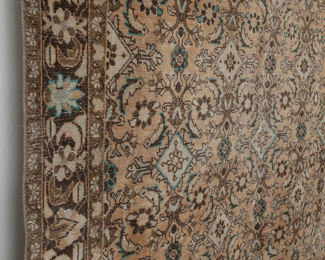 Multicolor Turkish Oushak Rug 6'7" x 9'2" Hand-Knotted | No. VR91410