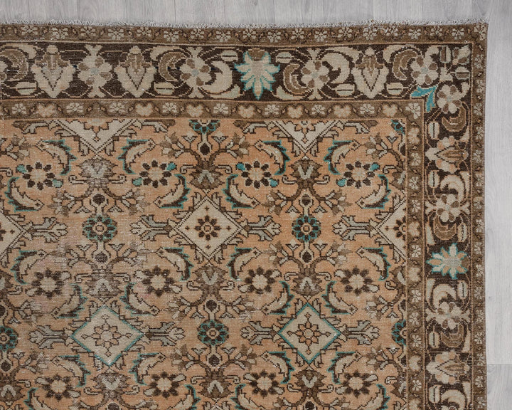 Multicolor Turkish Oushak Rug 6'7" x 9'2" Hand-Knotted | No. VR91410