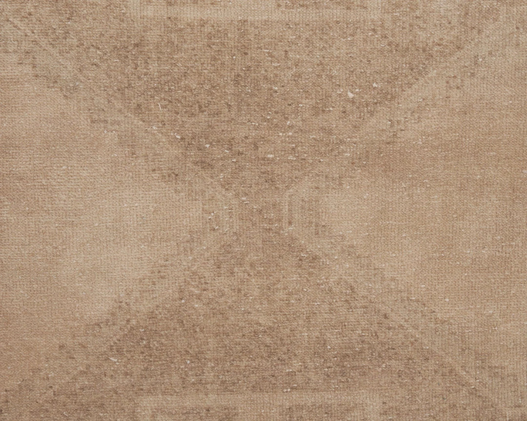 Beige Turkish Oushak Rug 2'7" x 12'7" Hand-Knotted | No. VR91456
