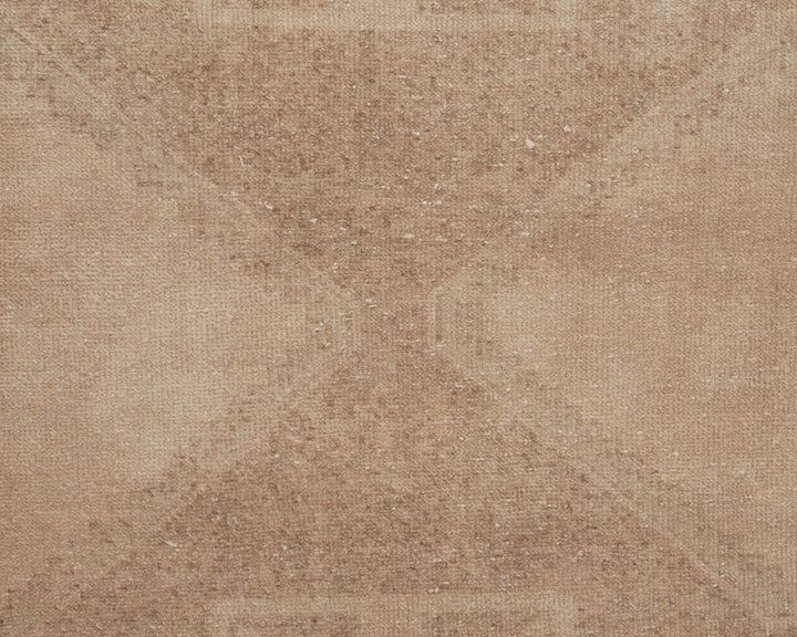 Beige Turkish Oushak Rug 2'7" x 12'7" Hand-Knotted | No. VR91456