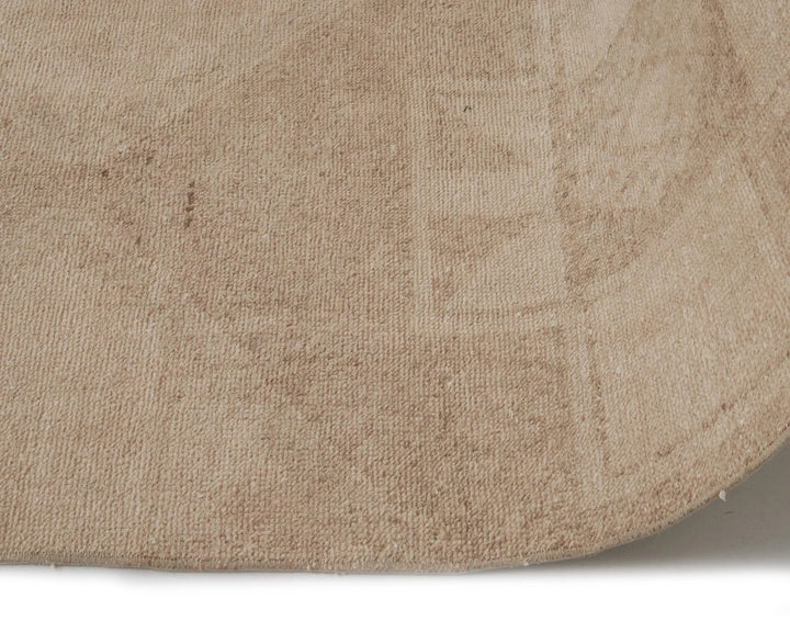 Beige Turkish Oushak Rug 2'7" x 12'7" Hand-Knotted | No. VR91456