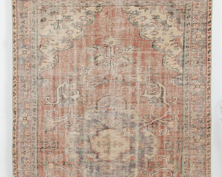 Multicolor Turkish Oushak Rug 5'5" x 8'8" Hand-Knotted | No. VR91476