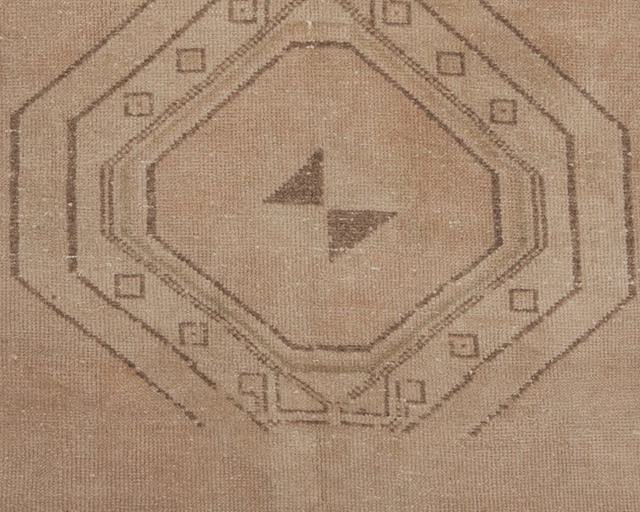 Beige Turkish Oushak Rug 2'11" x 11'2" Hand-Knotted | No. VR91588