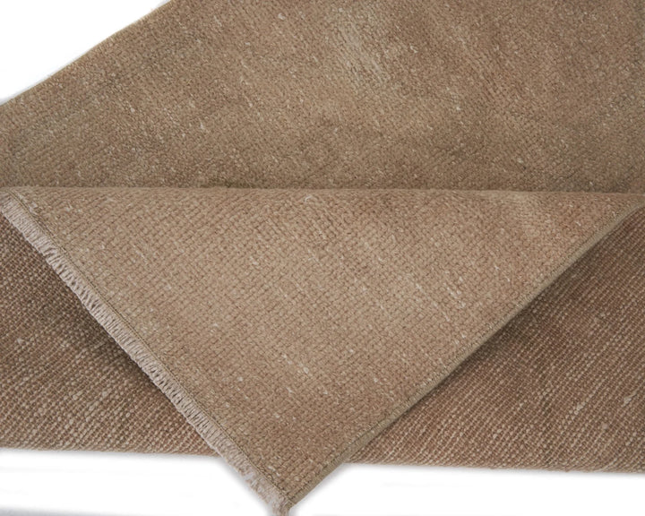 Beige Turkish Oushak Rug 2'11" x 11'2" Hand-Knotted | No. VR91588