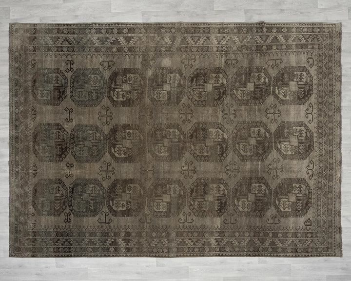 Multicolor Turkish Oushak Rug 8' 7" x 10' 6" Hand-Knotted | No. VR91603