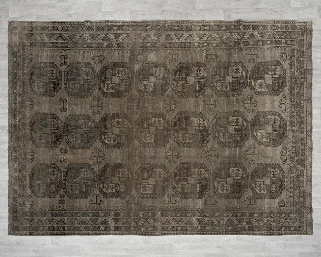 Multicolor Turkish Oushak Rug 8' 7" x 10' 6" Hand-Knotted | No. VR91603