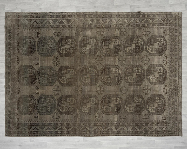 Multicolor Turkish Oushak Rug 8' 7" x 10' 6" Hand-Knotted | No. VR91603