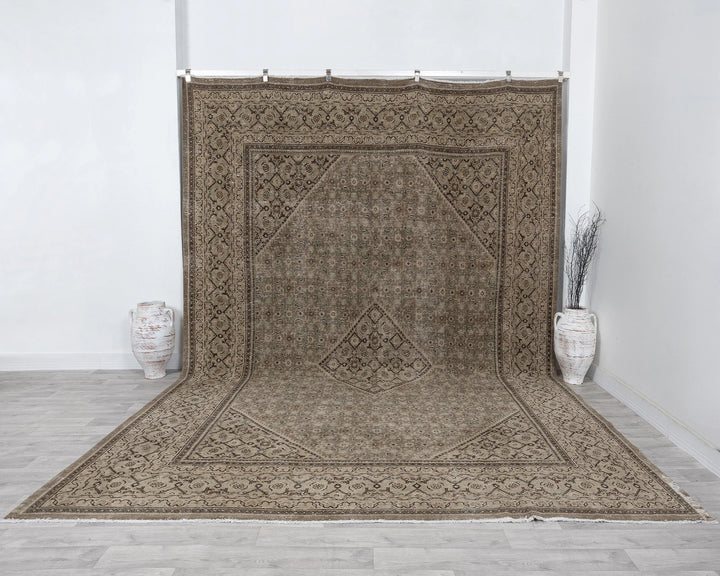 Multicolor Turkish Oushak Rug 9' 10" x 12' 11" Hand-Knotted | No. VR91689