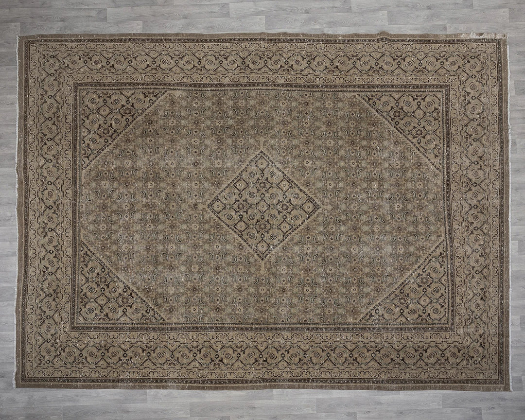 Multicolor Turkish Oushak Rug 9' 10" x 12' 11" Hand-Knotted | No. VR91689