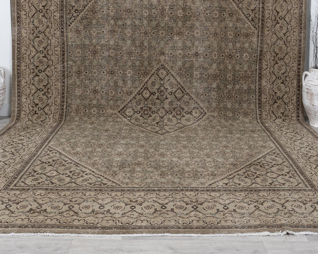 Multicolor Turkish Oushak Rug 9' 10" x 12' 11" Hand-Knotted | No. VR91689