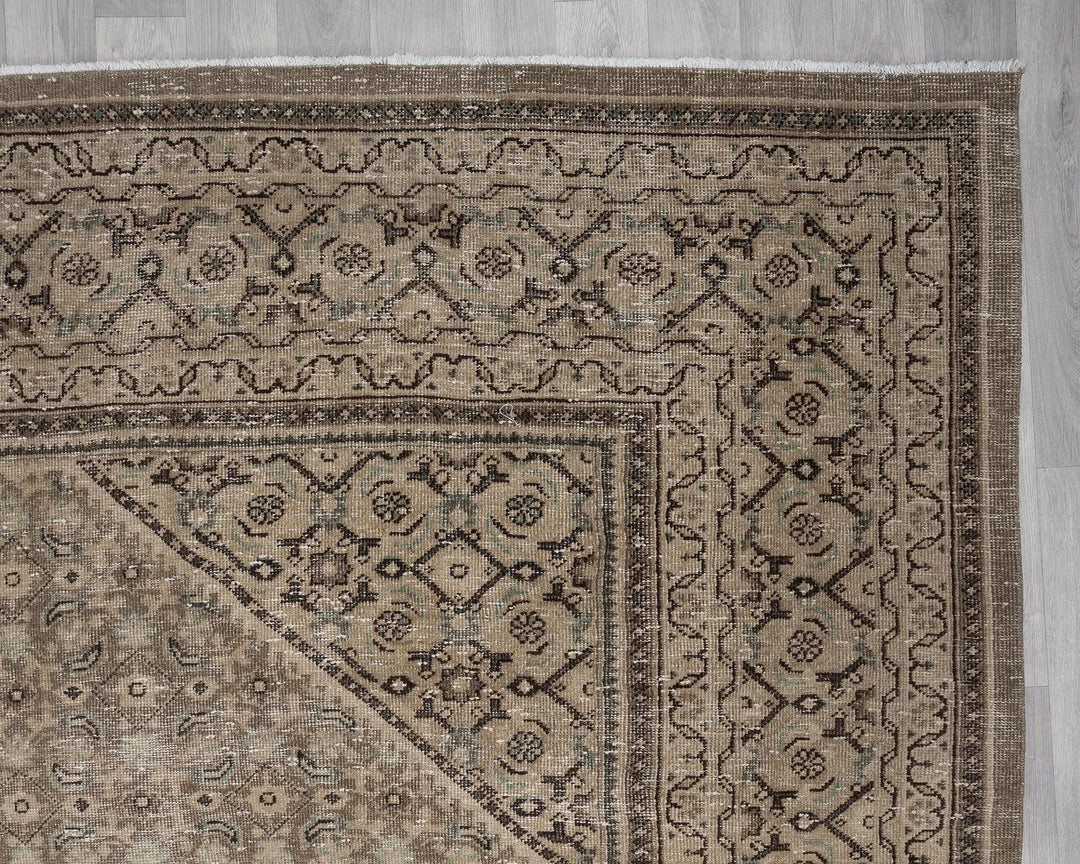 Multicolor Turkish Oushak Rug 9' 10" x 12' 11" Hand-Knotted | No. VR91689