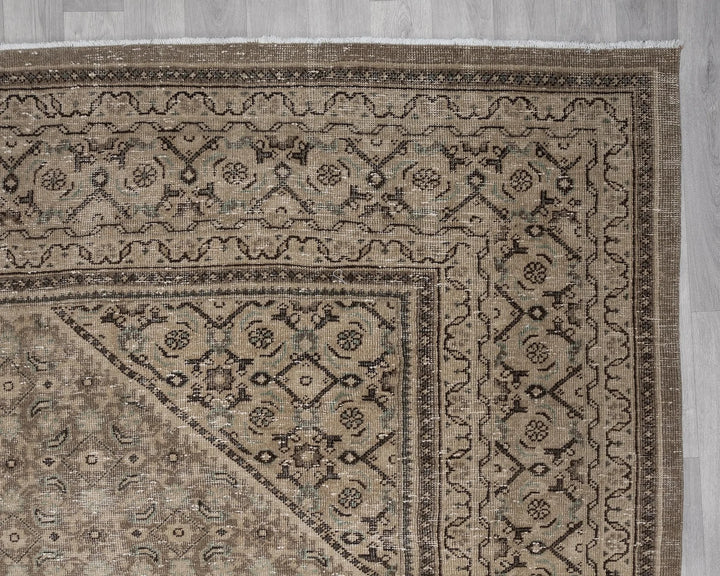 Multicolor Turkish Oushak Rug 9' 10" x 12' 11" Hand-Knotted | No. VR91689