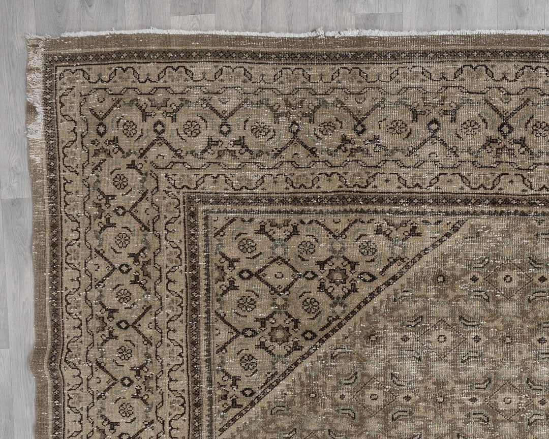 Multicolor Turkish Oushak Rug 9' 10" x 12' 11" Hand-Knotted | No. VR91689