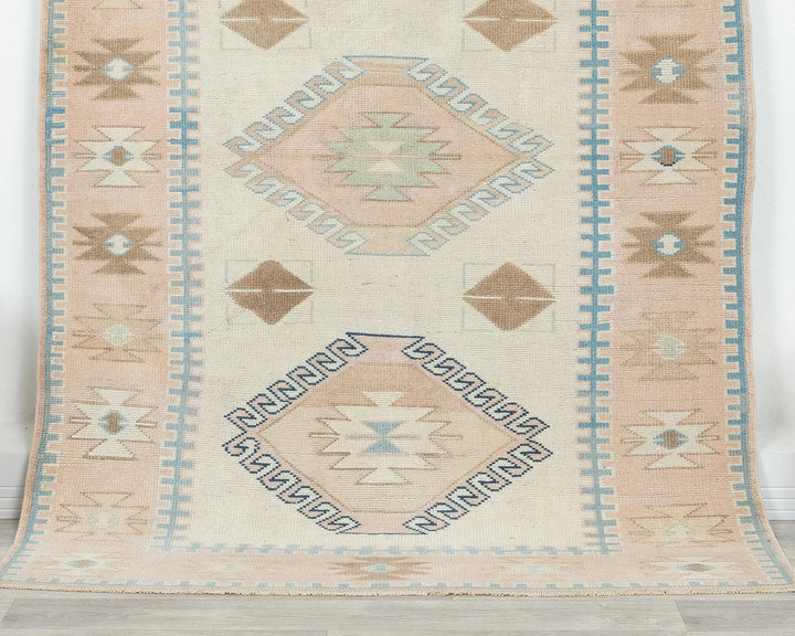 Multicolor Turkish Oushak Rug 4' x 6' 1" Hand-Knotted | No. VR91706