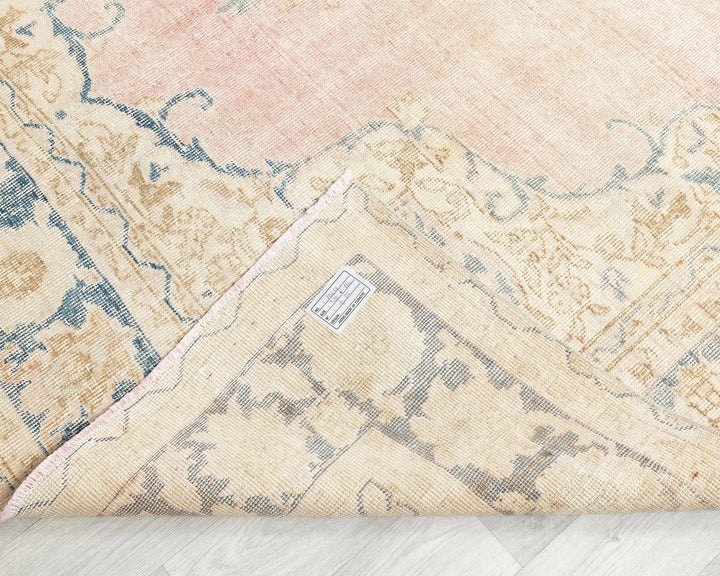 Pink Turkish Oushak Rug 6' 5" x 10' 2" Hand-Knotted | No. VR91726