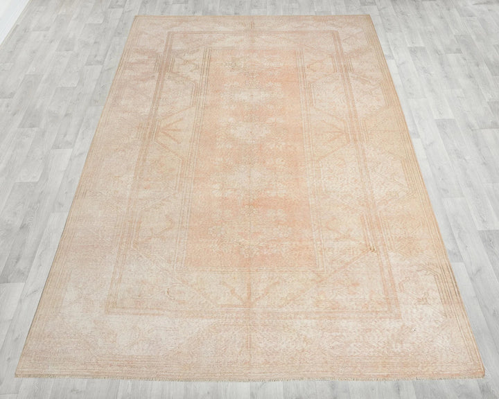 Terracotta Turkish Oushak Rug 6' 4" x 10' 5" Hand-Knotted | No. VR91873