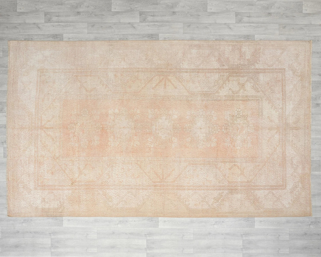 Terracotta Turkish Oushak Rug 6' 4" x 10' 5" Hand-Knotted | No. VR91873