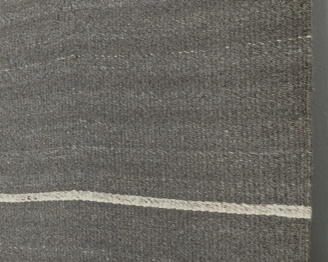 Gray Turkish Kilim Rug 9'5" x 13'2" Flat-Weave | No. VR91887