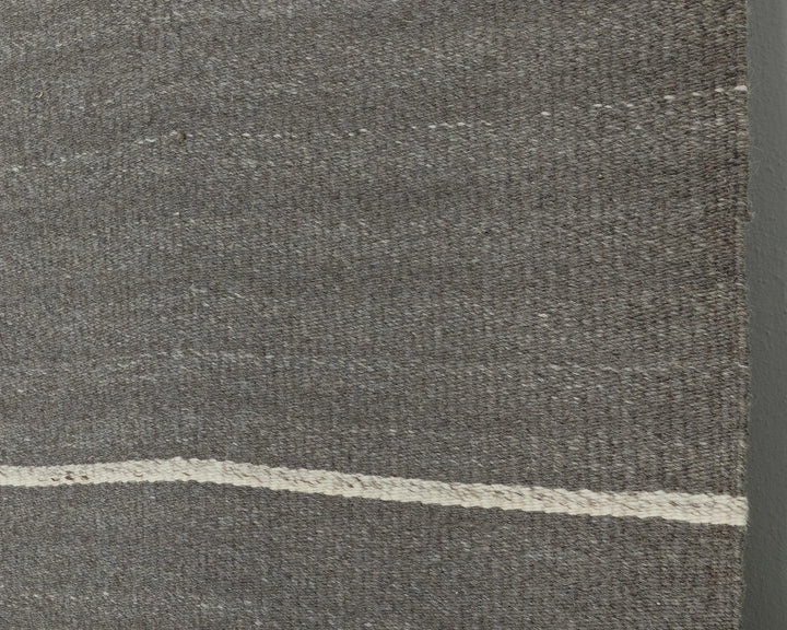Gray Turkish Kilim Rug 9'5" x 13'2" Flat-Weave | No. VR91887