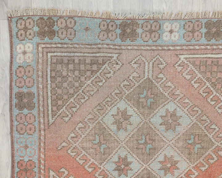 Multicolor Turkish Oushak Rug 2'11" x 3'11" Hand-Knotted | No. VR91891