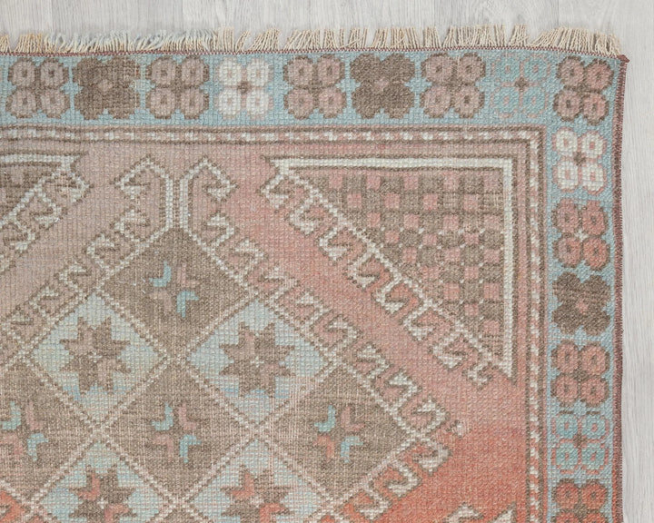 Multicolor Turkish Oushak Rug 2'11" x 3'11" Hand-Knotted | No. VR91891