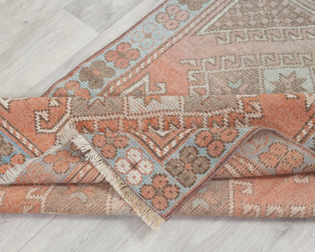 Multicolor Turkish Oushak Rug 2'11" x 3'11" Hand-Knotted | No. VR91891